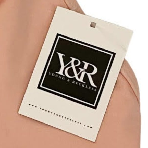 Young & Reckless Small Peach Pink Strappy Sports Bra NEW WITH TAGS - Picture 4 of 6